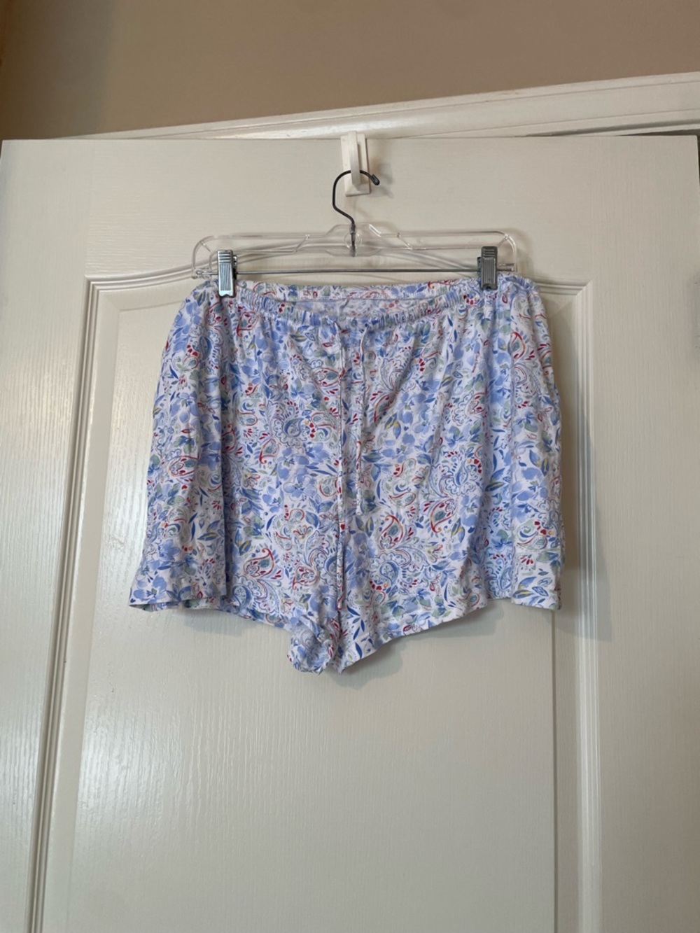 Lauren Ralph Lauren Floral Pajama Lounge Set Blue Embroidered Logo XL Preppy - Picture 6 of 9